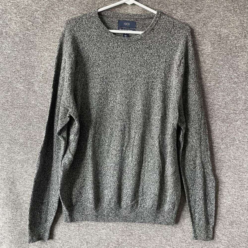 Circolo 1901 Sweater Mens Large‎ Gray Wool Cashmere Crewneck Knit Pullover Solid